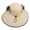 Detachable Sun Fan Hat 3 Speeds Adjustable UPF50 Breathable Wide