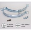SKIR'CO (2 pcs) Pipe Brackets for 150 mm Pipes, Pipe