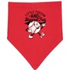 inktastic Little Cousin and Biggest Fan Baby Bandana Bib Red