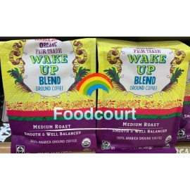 Trader Joe's 2 Packs Trader Joe's Organic Fair Trade Wake Up Blend Ground Coffee 14 oz Each