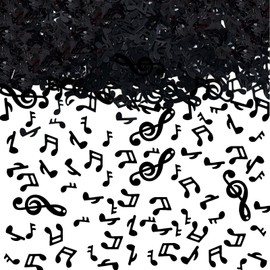Keaziu 500PCS Music Confetti Music Notes Table Confetti Black Music Note Party Baby Shower Engagement Wedding and Birthday Party Karaoke Decoration Supplies