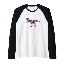 Tyrannosaurus Rex T-Rex Dino Dinosaur Raglan Baseball Tee