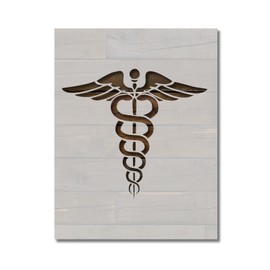 Paramedic Medical EMS Nursing Symbol Sign Stencil Template Reusable for Painting on Walls, Wood, Arts and Crafts (752) - 8.5 x 11 Inches