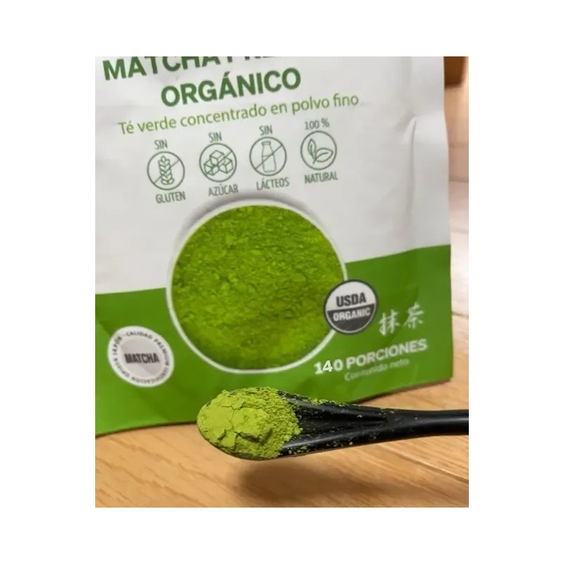 Té Matcha Japonés Premium Orgánico 2 Bolsas (70g C/u)