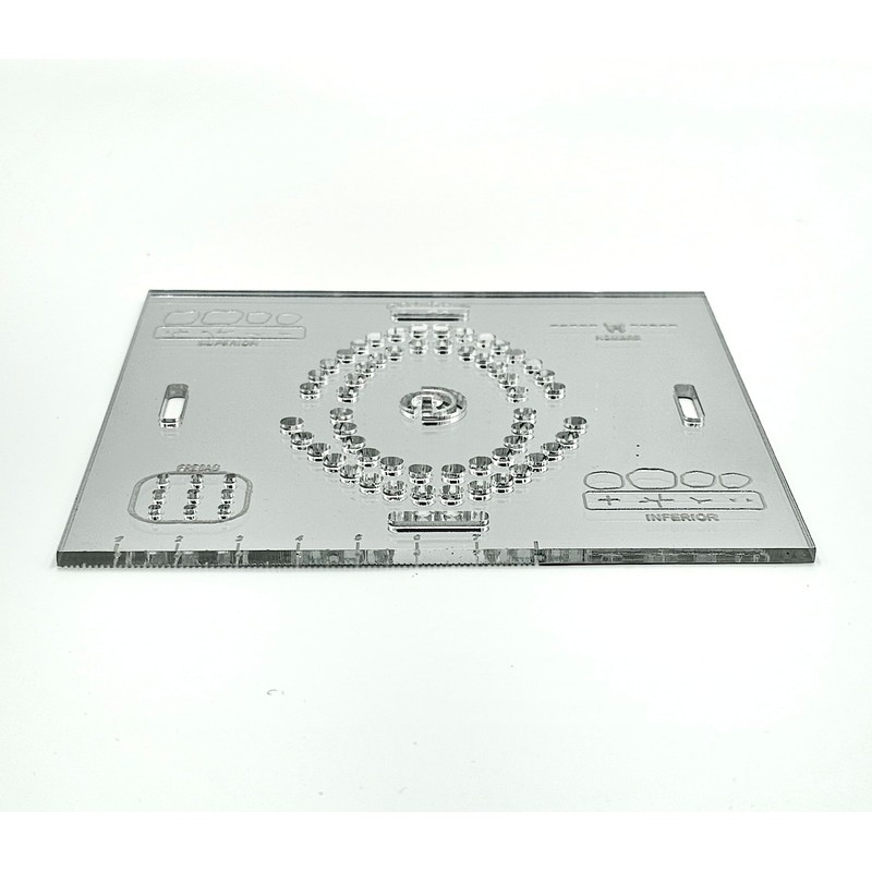 Plantilla de aislado (aislamiento) absoluto dental 5 en 1-Odontologia-Silver