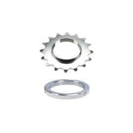 Bicycle Rear Sprocket Single Speed Fixie 16 Teeth Screw Sprocket Chrome (with Lock Ring)