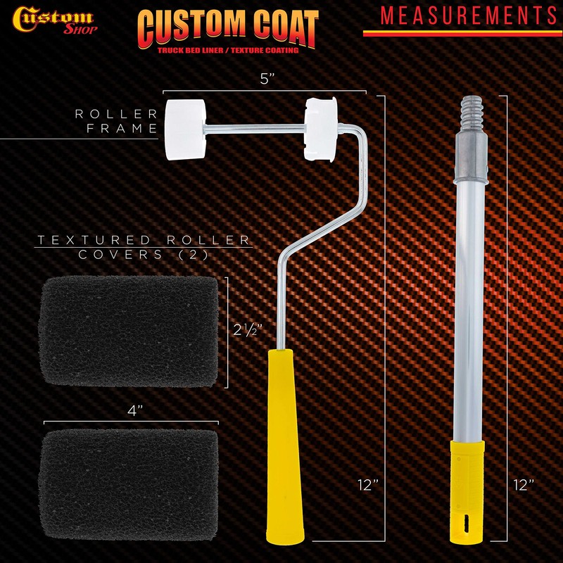 Custom Shop Texture Paint & Bedliner Roller Accessory Application Kit