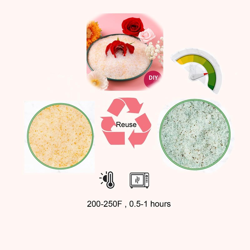 7 Pounds Color Indicating Premium Silica Gel Flower Drying Crystals