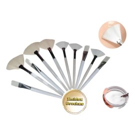 10 Pzs Brochas Premium Para Mascarilla Facial Serum Spa