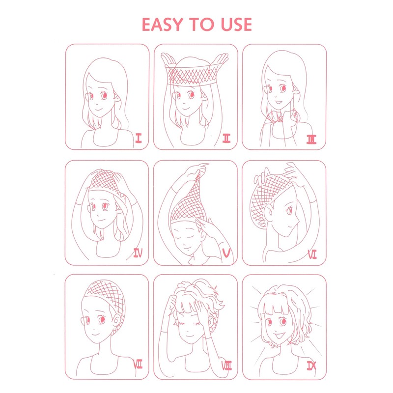 Yamel Mesh Wig Cap Net, 4 Pieces Hair Mesh Net