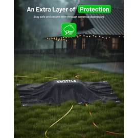 [2026 Upgrade] Outdoor Waterproof Electrical Box, (12.3 x 7.5 x 5.1 inch) with IP55 Waterproof Canvas, Weatherproof Extension Cord Cover, Protect Power Strip, Plug, Socket, Christmas Holiday Lights