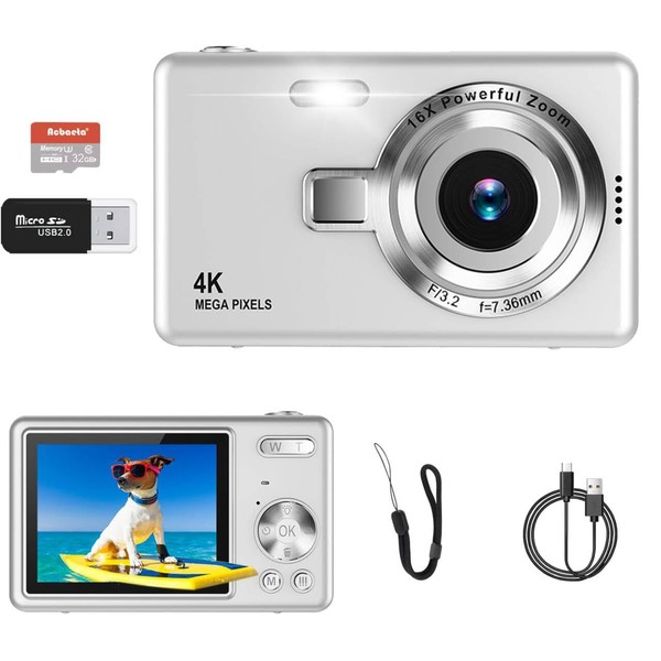 Digital Camera - 1080P FHD 44MP with 2.4" LCD Screen