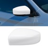 Side Mirror Cover Exterior Rearview Mirror Cover Cap Unpainted White