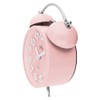 MPM Quality Design Metal Alarm Clock in Trendy Colours, Rose,