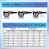 AquaNPT Fire Hose Adapter 2-1/2" NST NH Female to 2"