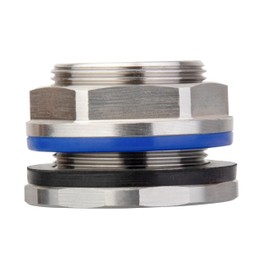 RAINPAL SSBF010 Female 3/4" NPT Stainless Steel Bulkhead Tank Fitting Fitting w/Step Gasket (10)