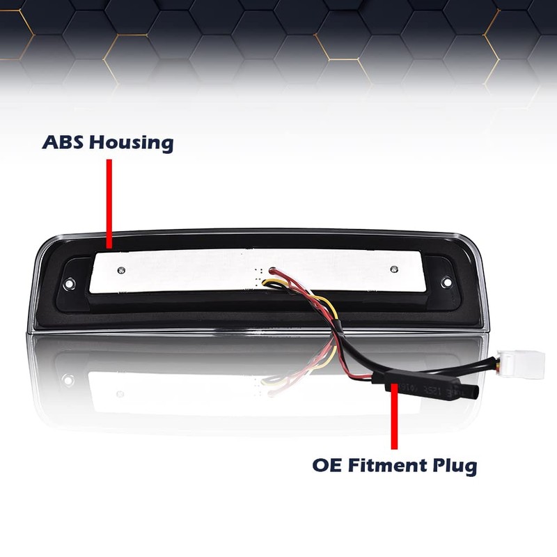 PIT66 LED Bar 3rd Brake Light, Compatible with 2009-2017 Dodge
