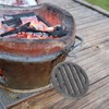 iplusmile Round Fire Grate for Stove Fireproof Grate Insert for