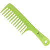 Kumi Wheat Eco-Friendly Shampoo Rake Green - Wide Teeth Detangling