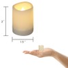 GenSwin Waterproof Outdoor Flameless Candles Flickering with Timer, Battery Operated