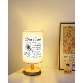 PRSTENLY Sister Gifts from Sister Birthday Gifts from Sister Table Lamps Gifts for Her, Unique Gifts for Sister Mothers Day Wedding Graduation Gifts for Her Sister Brother Friendship Gifts for Women