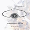 MEIDERBO August Birth Flower Urn Bracelet for Ashes for Women
