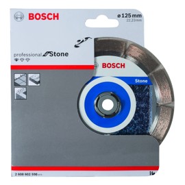 Bosch Professional Pro Diamond Cutting Disc Standard for Stone for Cutting Granite and Natural Stone (Diameter 125 mm), 2608602598