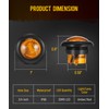 Partsam 3/4 Inch Dual Function LED Lights - Strobe +