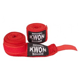 Kwon Boxing Bandage 5 m, Colour: Red
