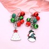 FAERLIIRY Christmas Jingle Bell Necklace Set X-mas Crystal Pendant Necklace