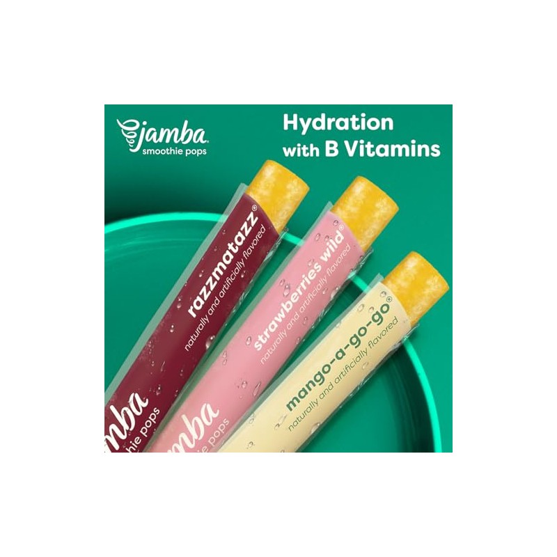 Jamba Smoothie Pops Variety Pack, 16 Count – 100% Fruit
