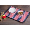Bone Dry Stars & Stripes Patriotic Flag Ceramic Pet Bowl