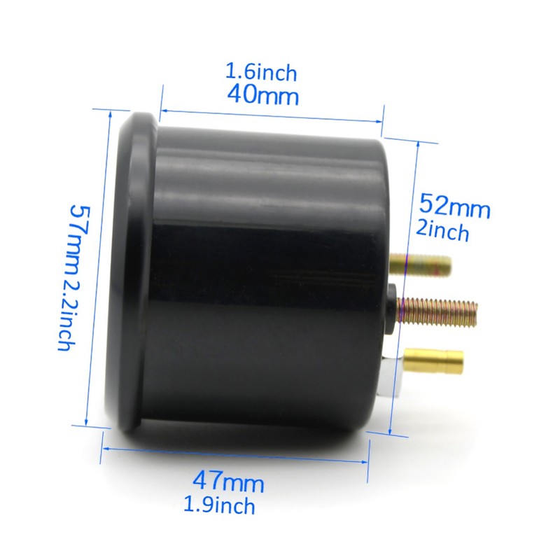Universal Boost Pointer Gauge Vacuum Pressure Meter 0‑30PSI 12V Blue