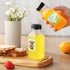 JINLIFA 6PCS Juice Bottles with Caps, Reusable Plastic Small Empty