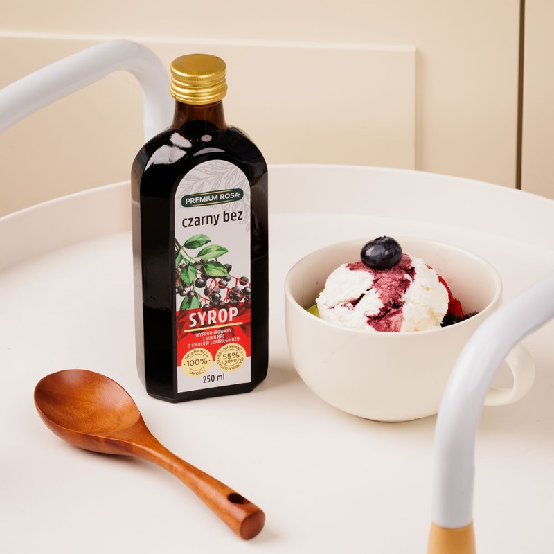 DAILYONE 2 bottles of Premium Rosa Sambucus Elderberry Syrup 250ml