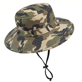 Caysep Boys Camo Sun-Bucket-Hat Summer Outdoor Safari Fishing-Hat Boonie-Cap for Kids 5-9Yrs (as8, Age, 5_Years, 9_Years, Camo, 54cm/Fit for 5-9 Years)
