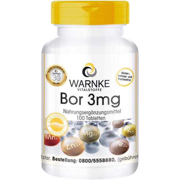 Warnke Bor 3 mg Tabletten, 100 pcs. Tablets