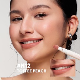 JUDYDOLL Cushion Matte Lip Cream - Smooth & Long-Lasting Velvet Lip Stain, Non-fading, Transfer-proof, with Non-Drying Formula for Lip Caring, Lip Lines Blurred, Soft Lightweight Finish, Red Lip Mud