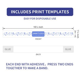 ESSENTIAL- Printed Toilet Seat Band 16-1/2" Wide X 1-1/2" Deepuse In Hotels And Motels (Case Of 500）
