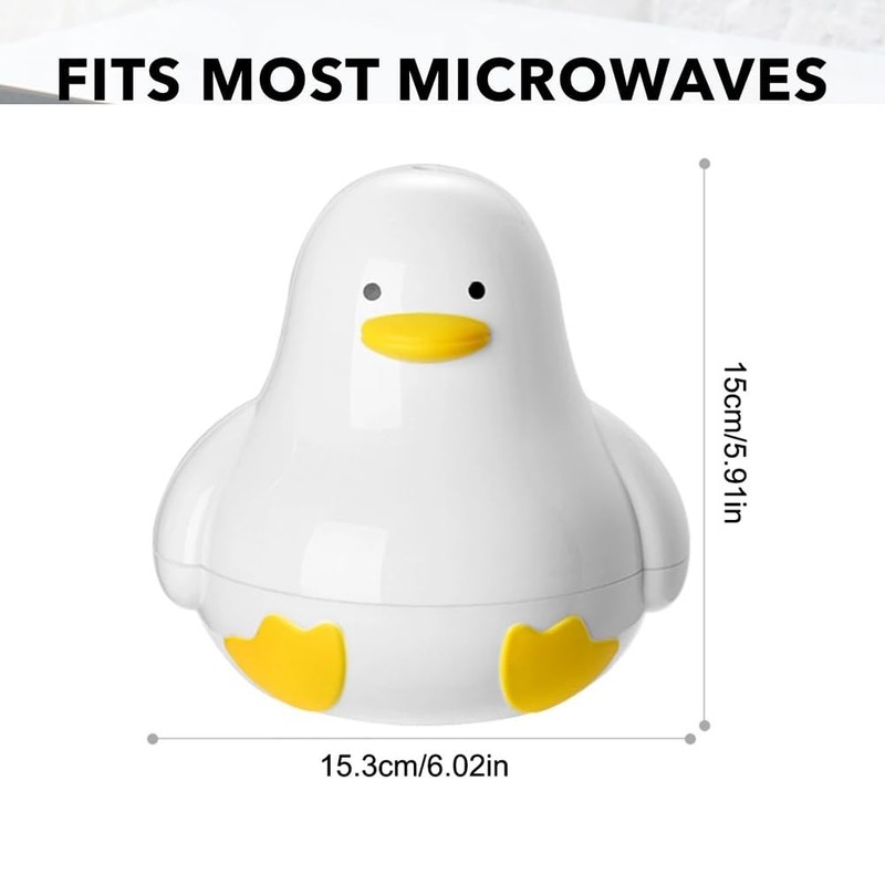 Microwave Egg Boiler Duck Shape 4 Egg Capacity Microwave Egg