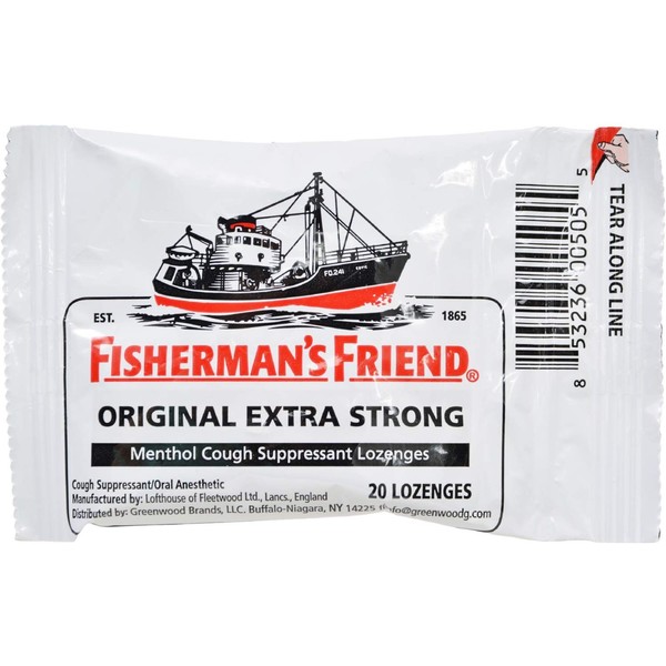 FISHERMANS FRIEND 20 LOZENGES 10MG ORIGINAL EXTRA STRONG (pack of 3) by Greenwood Brands