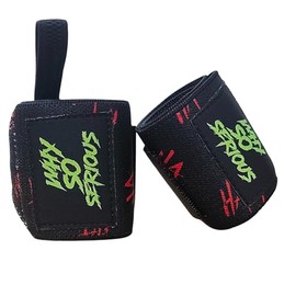 Wrist Wraps Special Edition Weight lifting Wrist Supports 18 Inch | Strong Grip Lifting Straps to prevent Wrist Pain | Anime Wrist Wraps for Gym Training Sold as Pair (HAHA)
