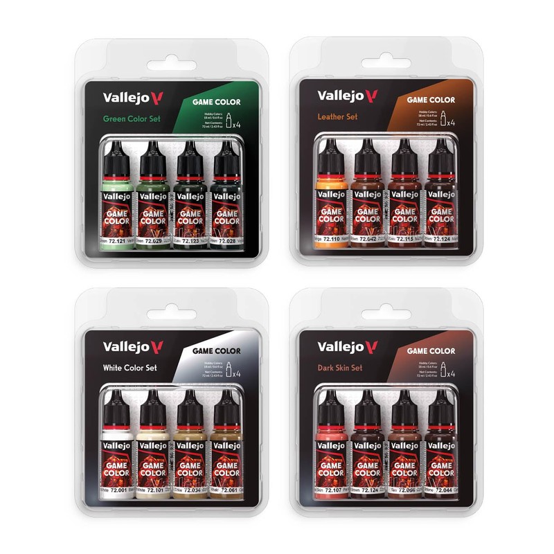 Vallejo AV Game Color Set - Pale Skin Colors (x4)