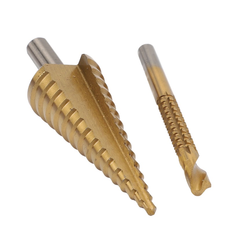 6PCS Set Step Drill Bit Set Steel 4‑12 4‑20 4‑32mm
