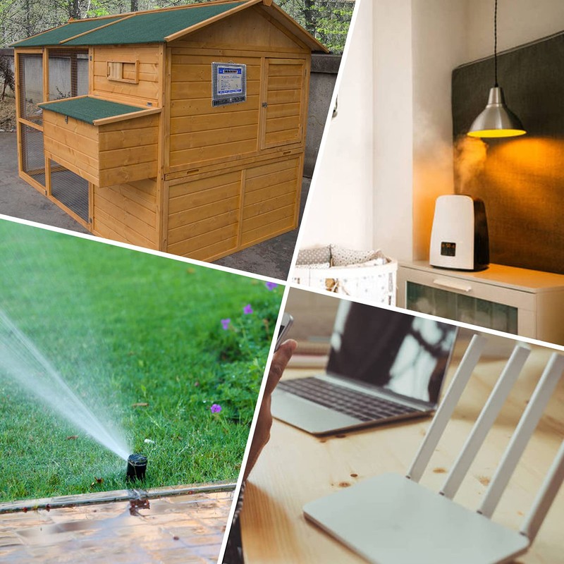 Sutekus 7 Day Digital Timer Switch DC 12V 16A Programmable