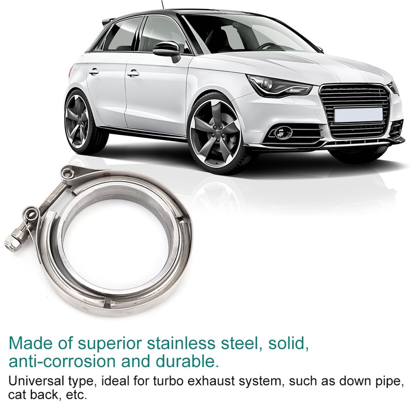 3 Inch Turbo Exhaust Down Pipe Stainless Steel V Band