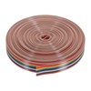 sourcing map 1 Pcs 12 Pin Flat Rainbow Ribbon Cable