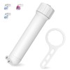 Membrane Solutions 1812/2012 24-150 GPD RO Kit de vivienda, reemplazo de carcasa de filtro de membrana de ósmosis inversa con accesorios de codo, llave de vivienda, válvula de retención