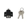 MY MIRONEY 2PCS Sliding Door Window Locks Black Aluminum Alloy