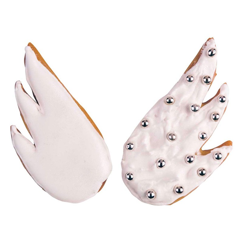 Staedter Angelwings Cookie Cutter, Silver, 5.5 cm